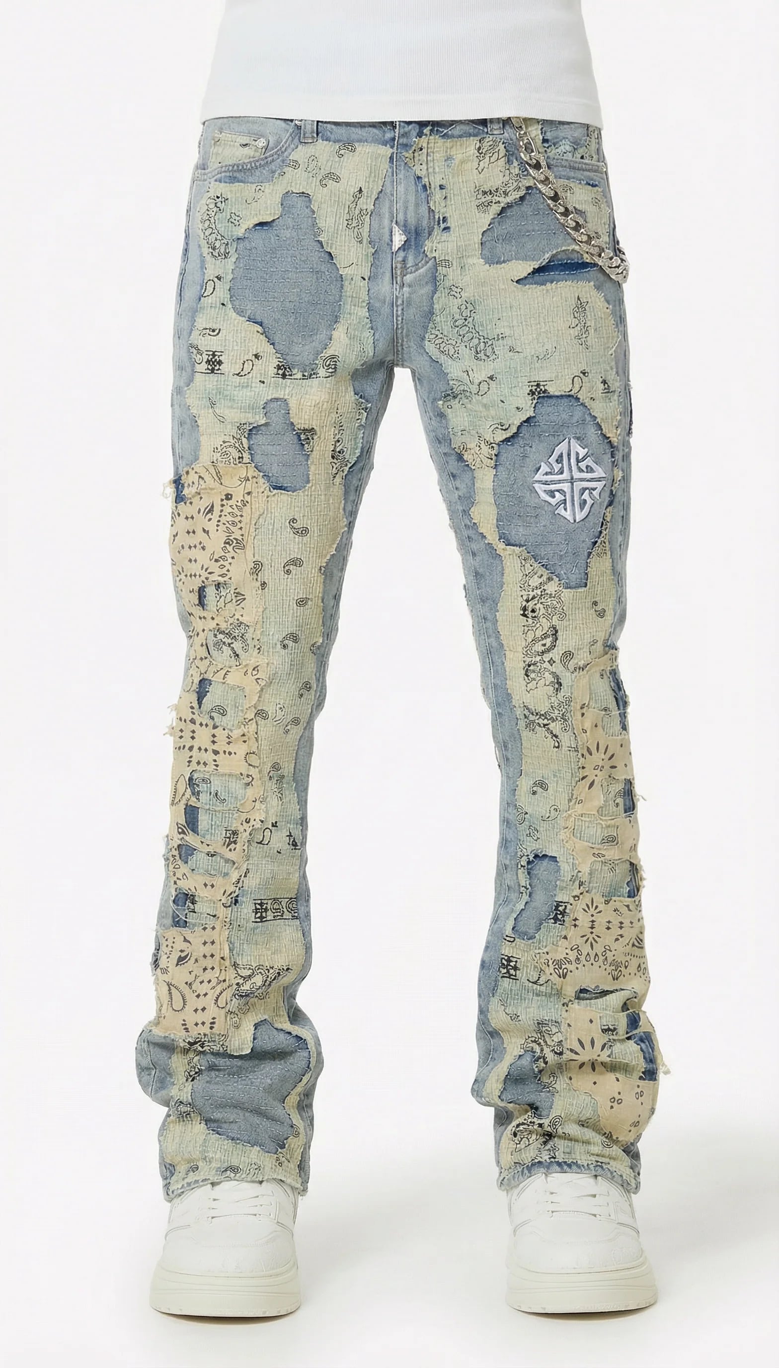 GUAPI / VINTAGE PAISLEY DISTRESSED DENIM | HOLICK