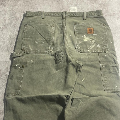 モスグリーン ダブルニー Carhartt B136 MOS 34×30 詳細写真4