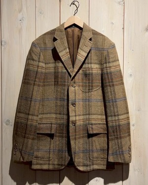【a.k.a.C.a.k.a vintage】"Polo Ralph Lauren" "Made in Italy" Checkered Vintage Tailored Jacket