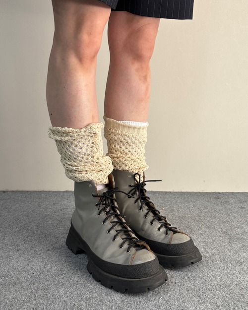 【JILSANDER】grey antick ankle boots