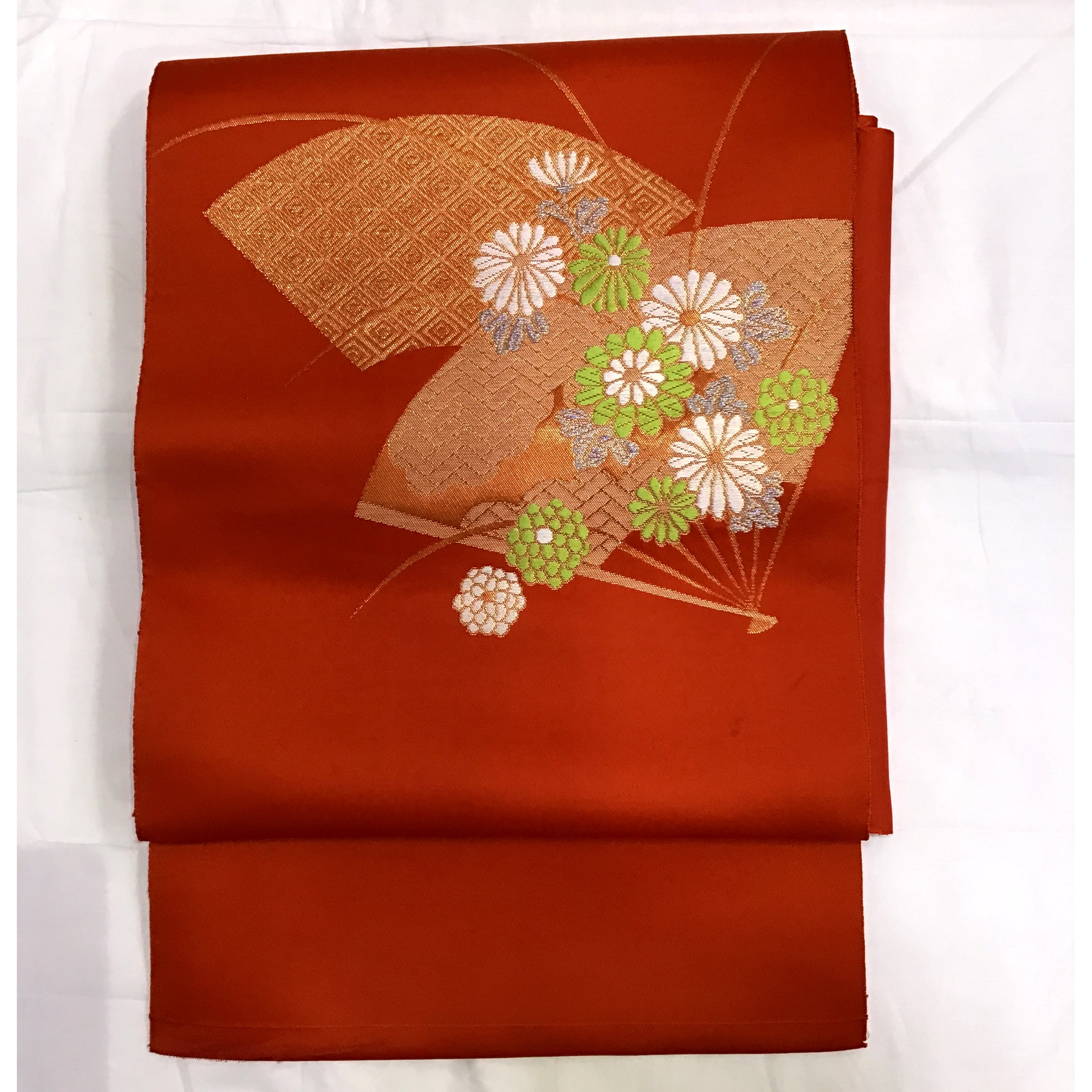 ★正絹★美品★金地に菊柄★名古屋帯★ ☆正絹☆美品☆金地に菊柄☆名古屋帯☆