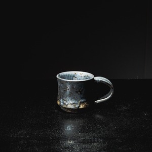 【DM販売】姫野翔太 × 青坊主 銀彩菊模様マグカップ&コーヒー豆セット【4番】