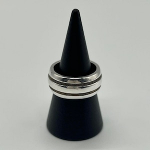 ティファニー TIFFANY グルーブドリング ダブルライン 13号 SV925