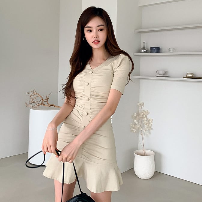 タイトドレス ミニドレス セクシー キャバドレス フリー 着瘦せ 韓国っぽ XH2-ZED883759A71