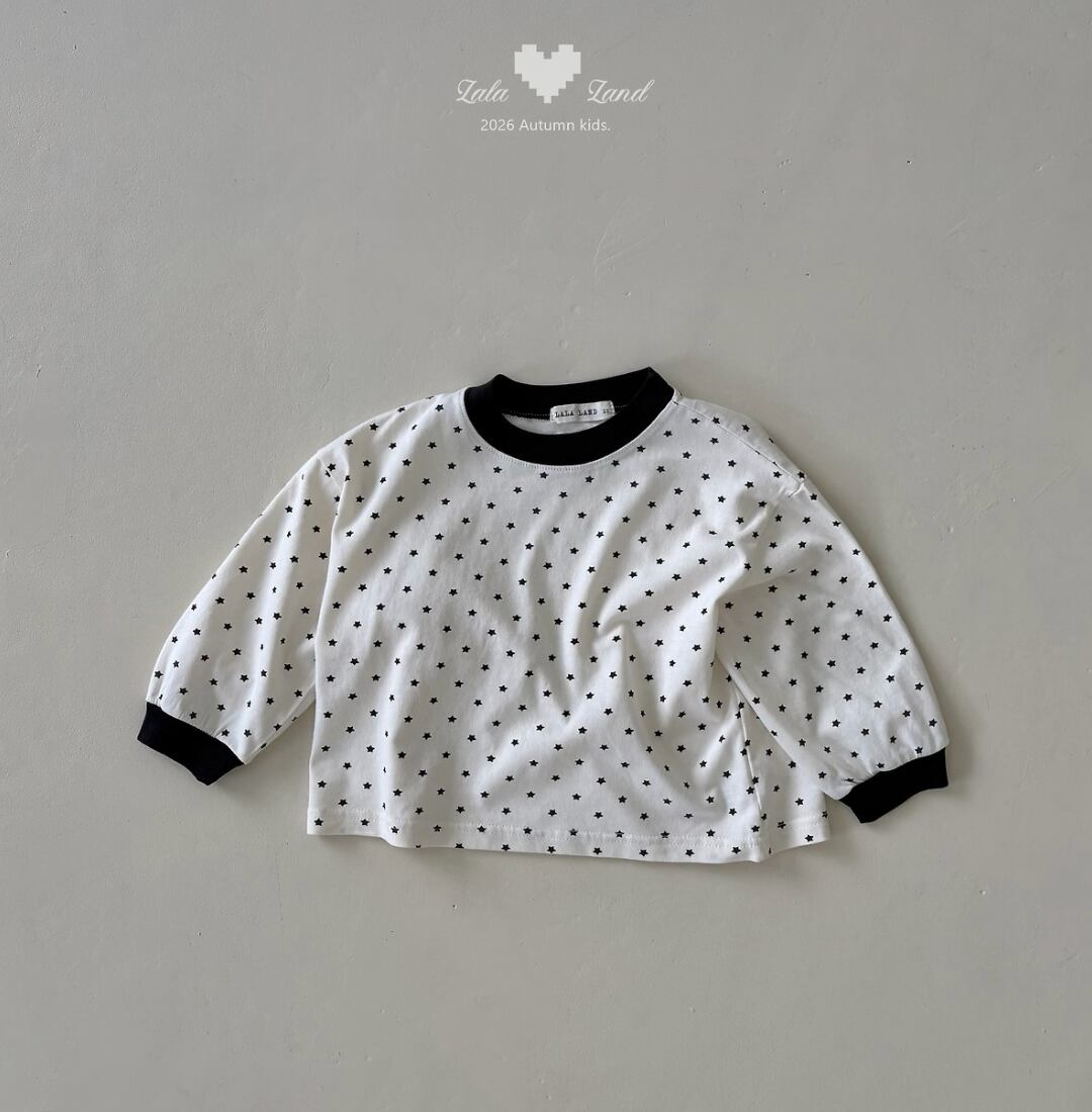 送料無料【予約】/ ミックススターTシャツ /lalaland