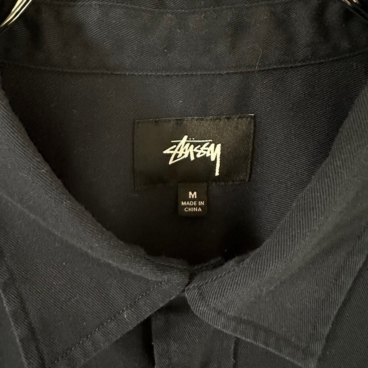 stussy ステューシー シャツ 半袖 ワッペンロゴ 刺繍 サイドライン