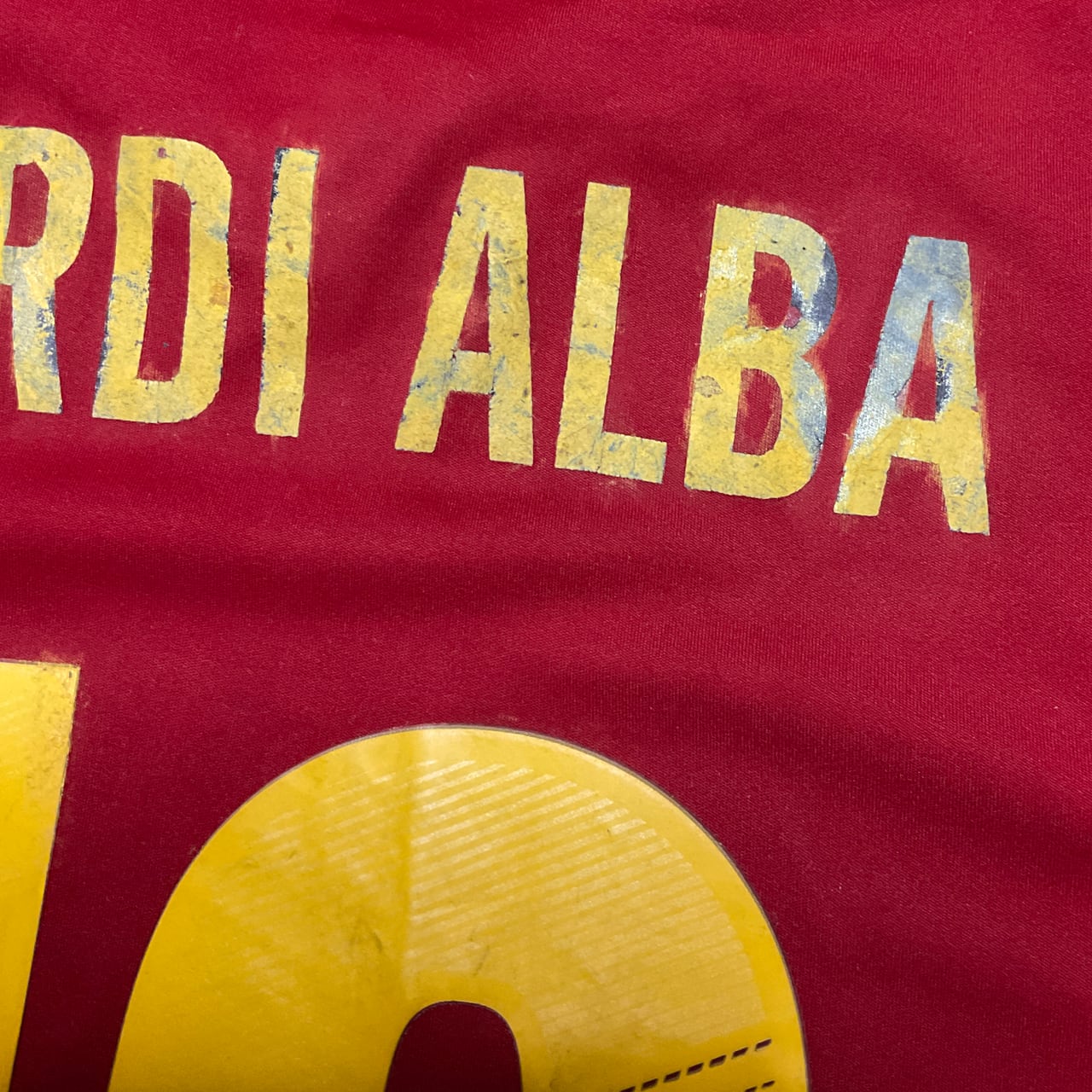 訳あり]スペイン代表 2012 adidas ホーム半袖 EURO2012決勝マッチデイ