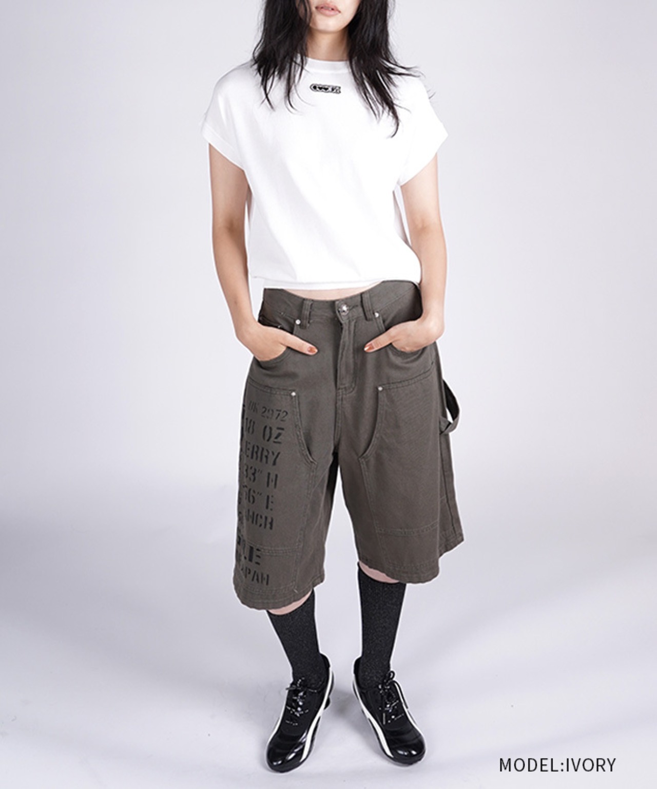 【直営限定ITEM】フレンチスリーブニットTOPS (IVORY)　CQ-47071H