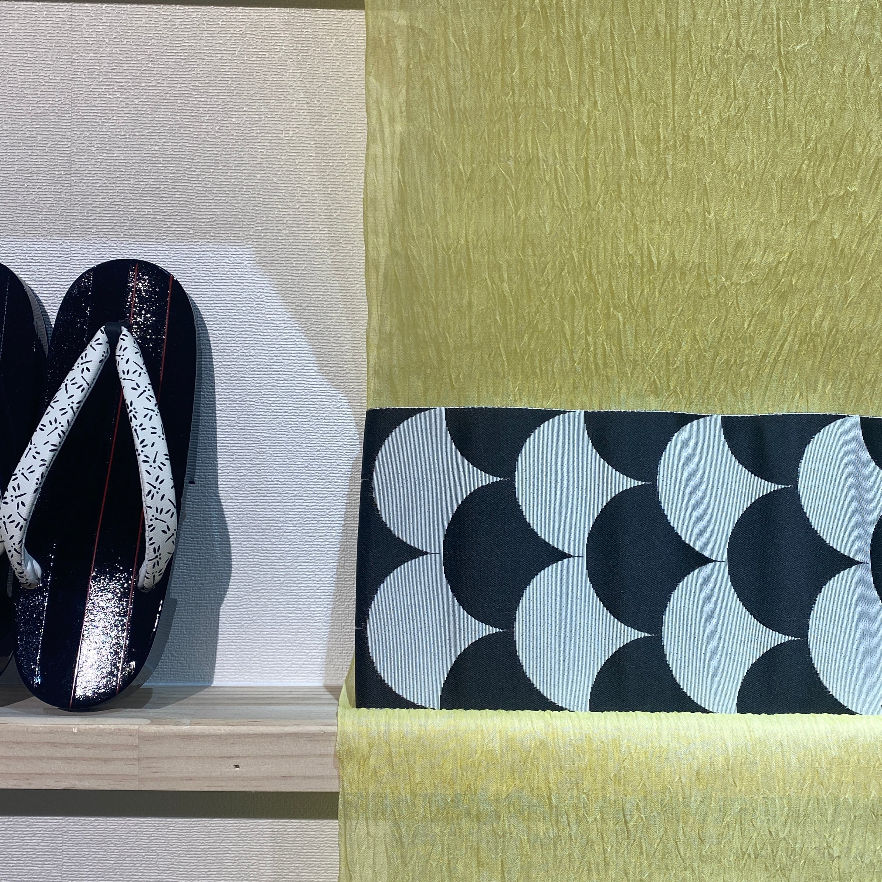 反物】小千谷ちぢみ 黄色 | きもののここち 透佳