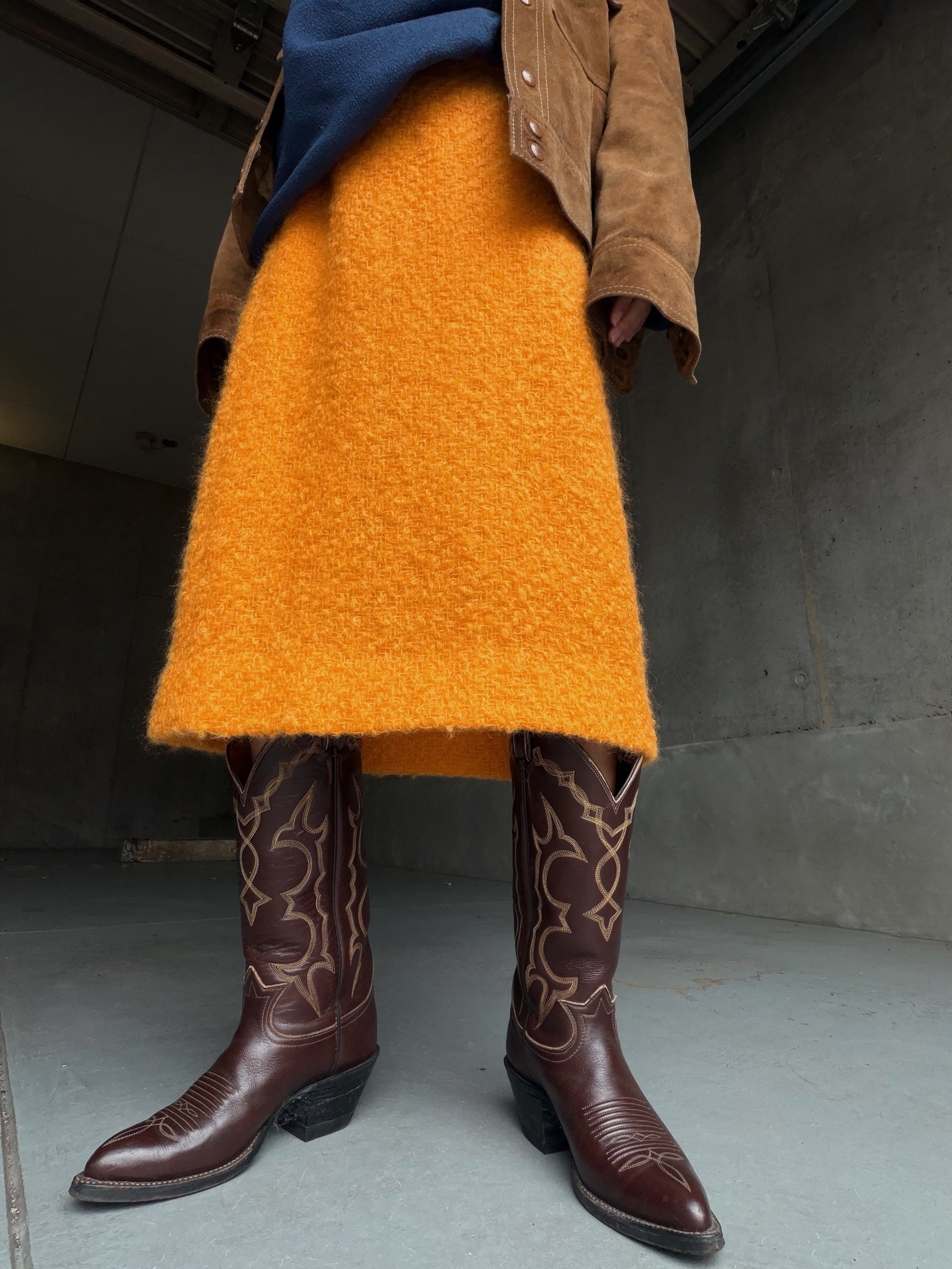 (SK003)mohair tight skirt