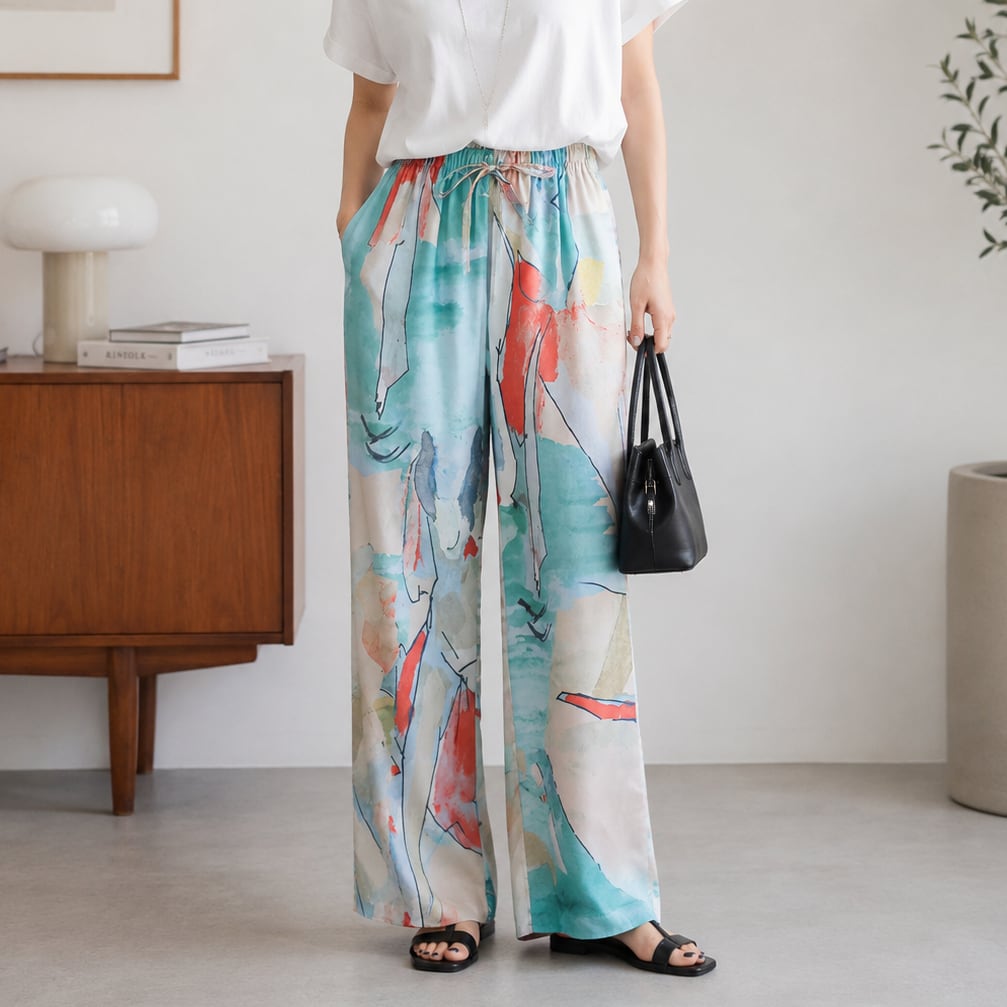 nuance pattern pants k-0115