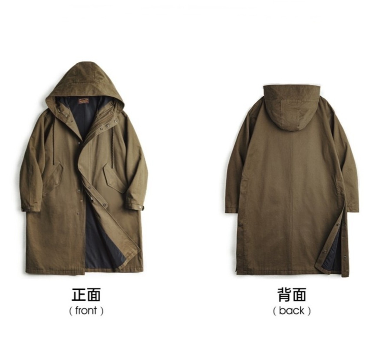 Hooded Mid-length Overcoat / フード ミッドレングス オーバーコート