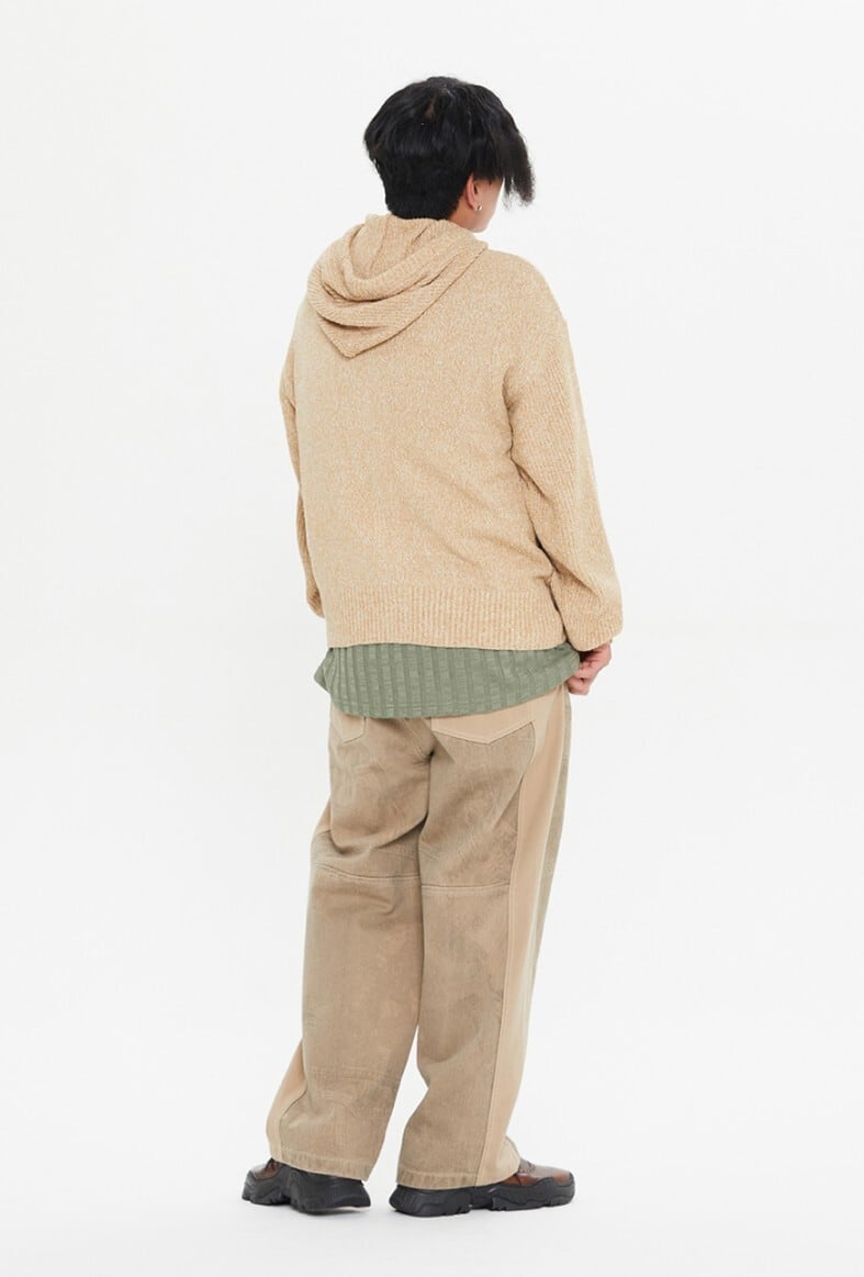 ☆ENHYPEN ジェイク 着用！！【ROMANTIC CROWN】NAVAJO KNIT HOOD ZIP