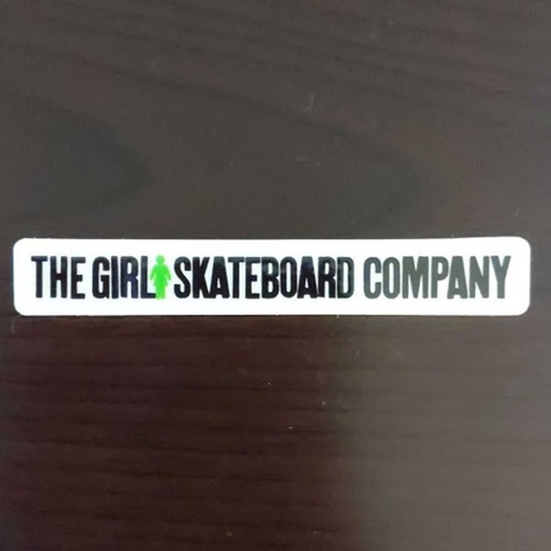 【ST-233】Girl Skateboards ガール スケートボード ステッカー グリーン ロゴ