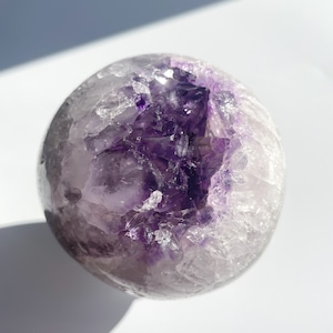 アゲート×アメジスト スフィア（丸玉）12◇Agate×Amethyst Sphere◇天然石・パワーストーン