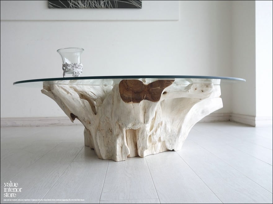 オールドチーク　ガラステーブル　直径90cm オールドチーク ガラステーブル 直径90cm 安く 買う