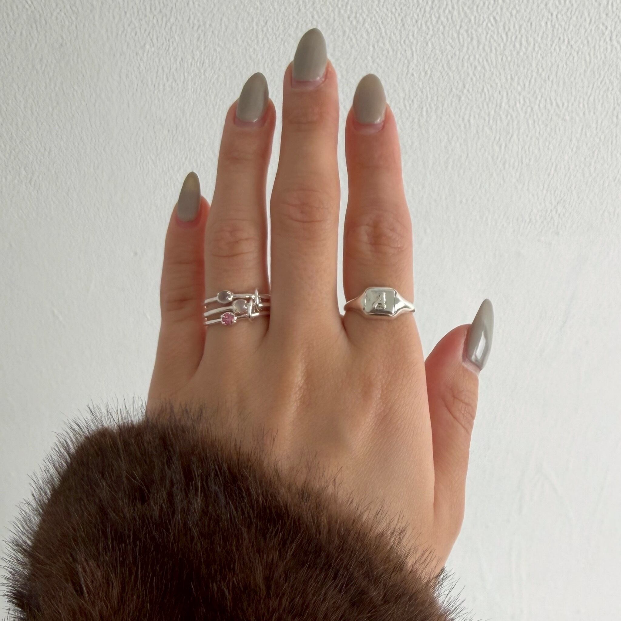 triple mygem ring（K18 coating ver.） | nanagu