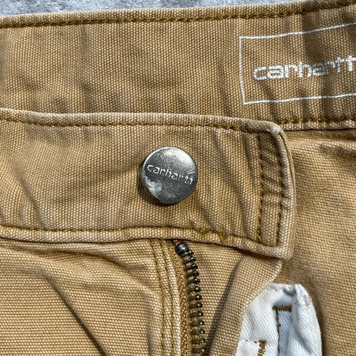 20s ブラウン ダブルニー カーハート Carhartt 30×32 詳細写真11
