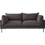 アルバ ソファ 木フレーム ステンレス Sバネ ウィービングベルト ポリエステル リネン