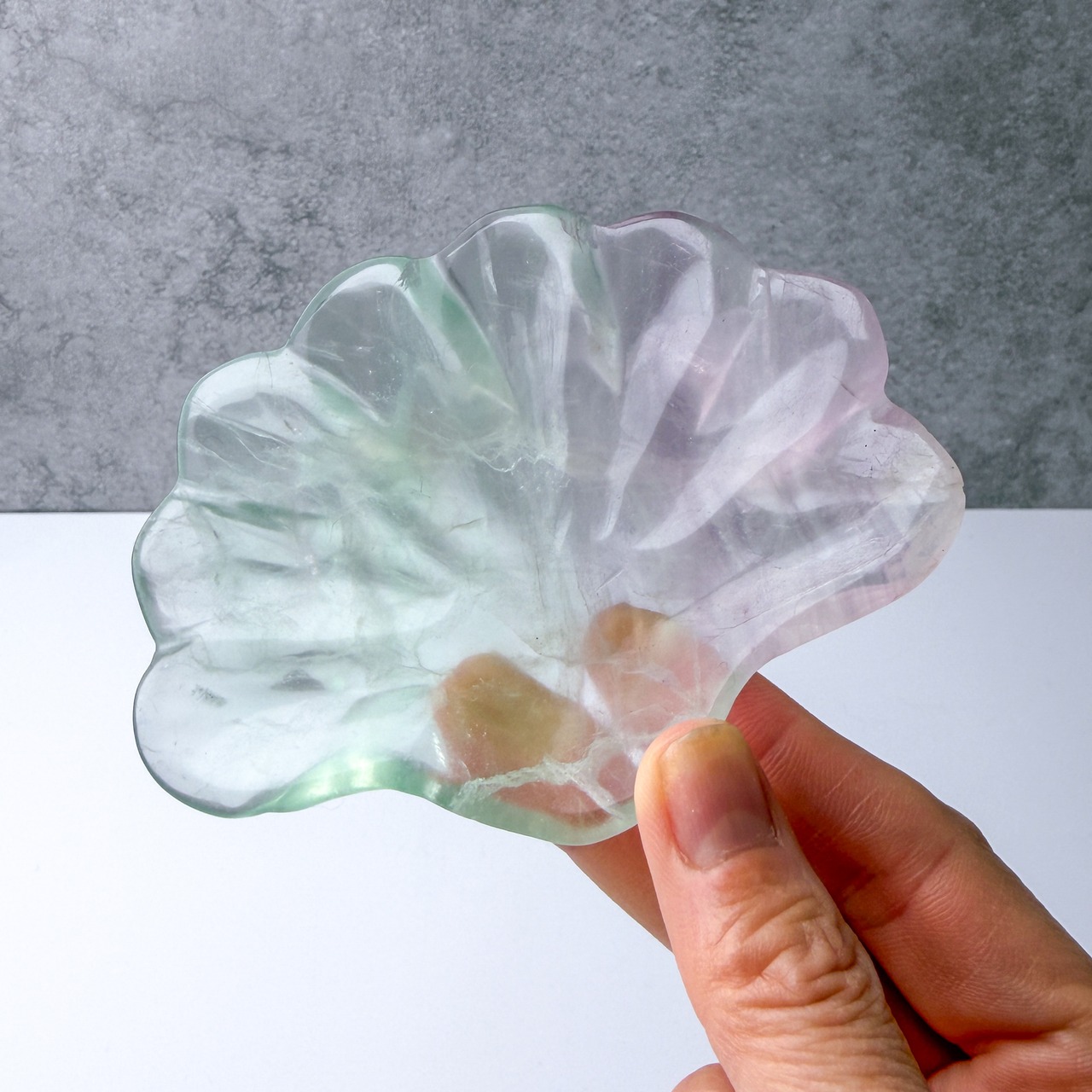 フローライト シェル プレート ＊ Fluorite ＊ 天然石