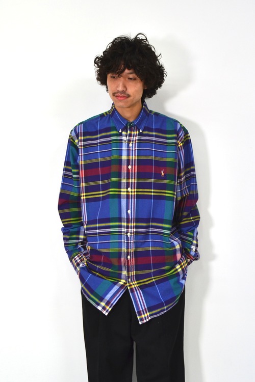RALPH LAUREN check pattern B.D shirt
