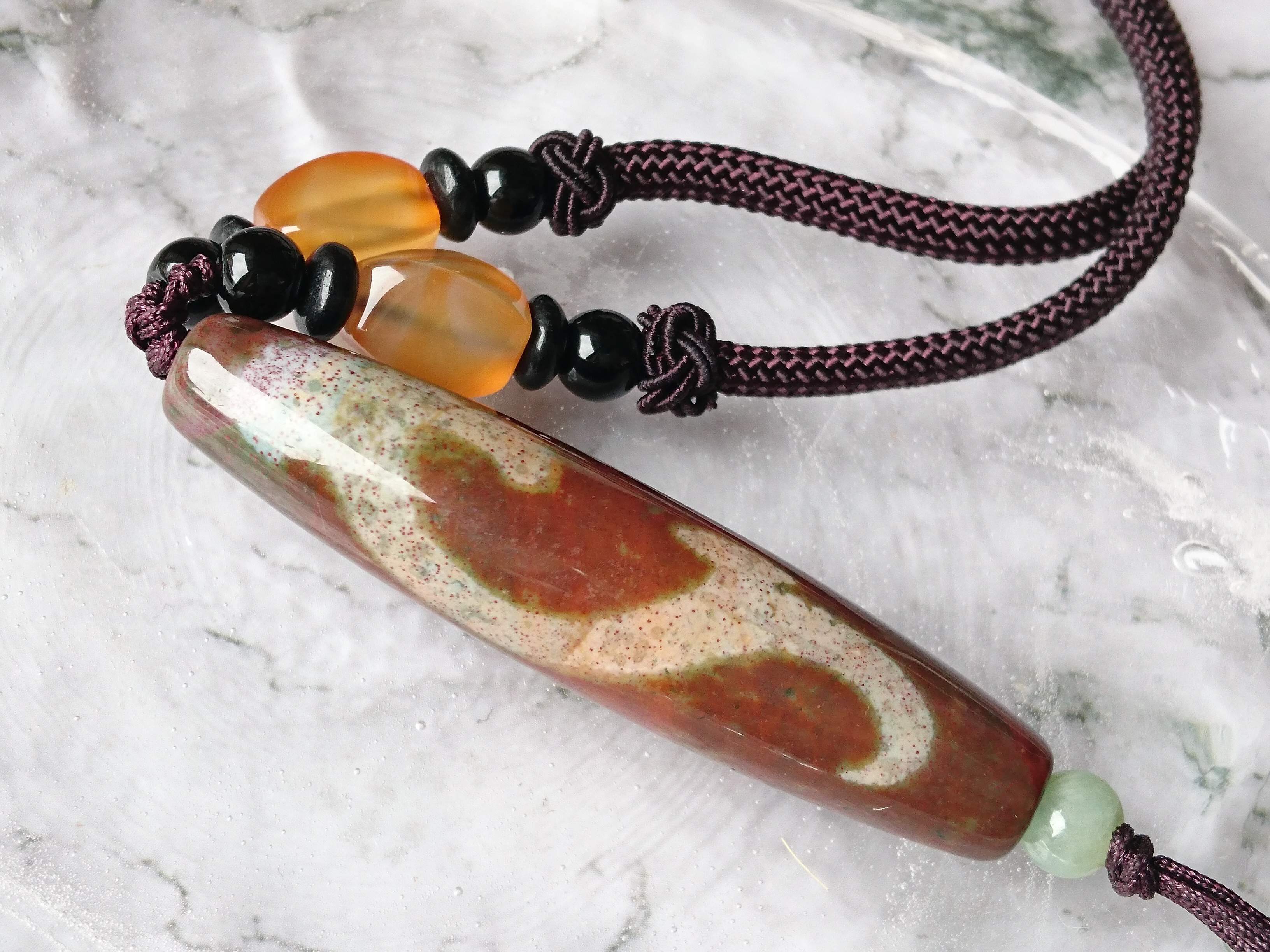 わかふぃん様☆4点お纏め☆如意宝珠☆紅朱砂龍神天珠のネックレス