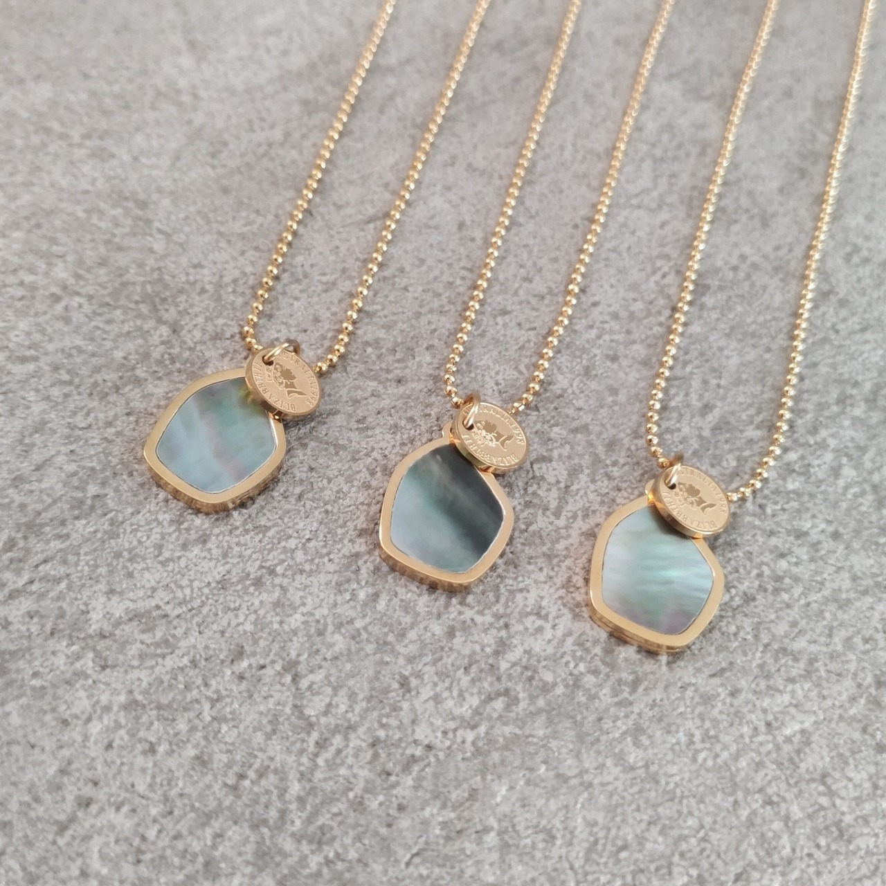2-Charm design Necklace  316L