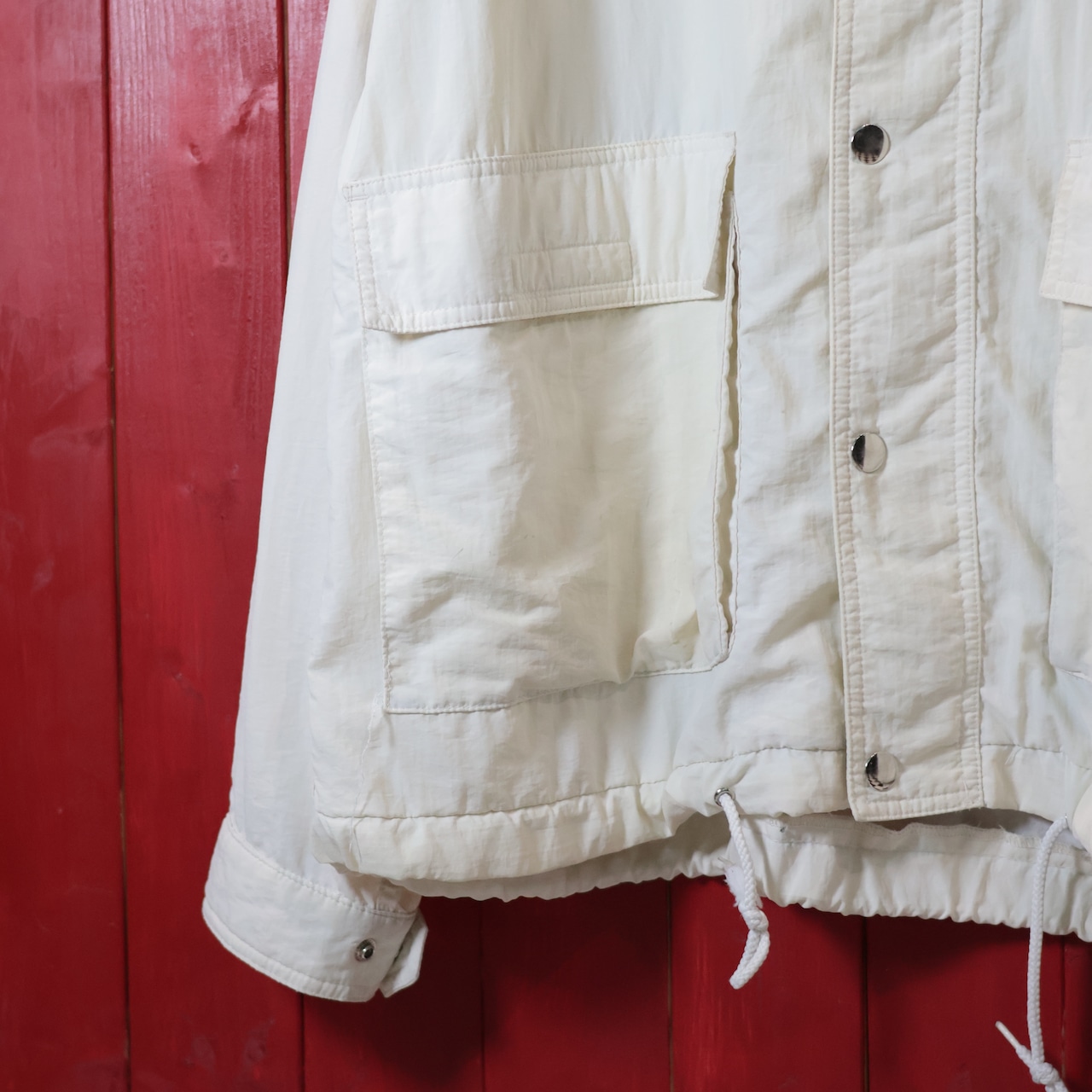 90s POLO RALPH LAUREN ナイロンジャケット ツートンカラー ドローコード M