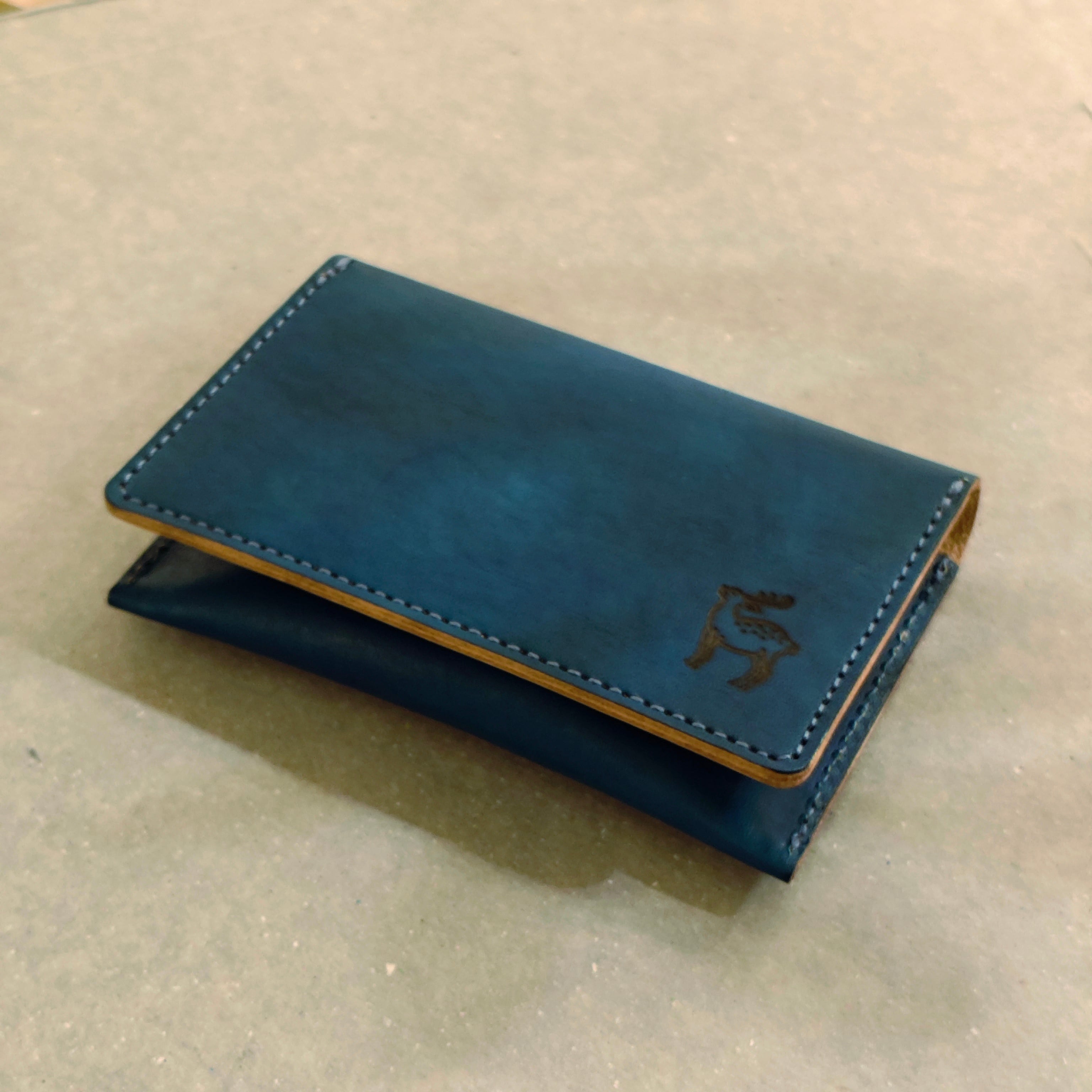 名刺入れ（瑠璃色 / RURI IRO) x (水縹 / MIZUHANADA) 名入れ ギフト