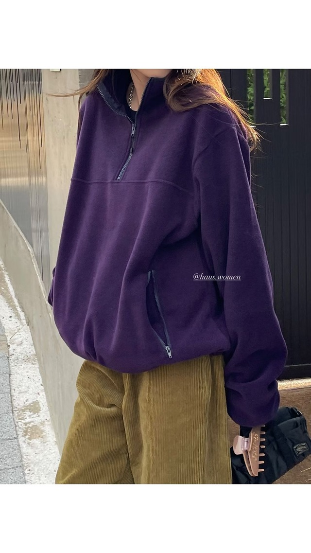 (予約) HAUS / Fleece sweat shirts 3color