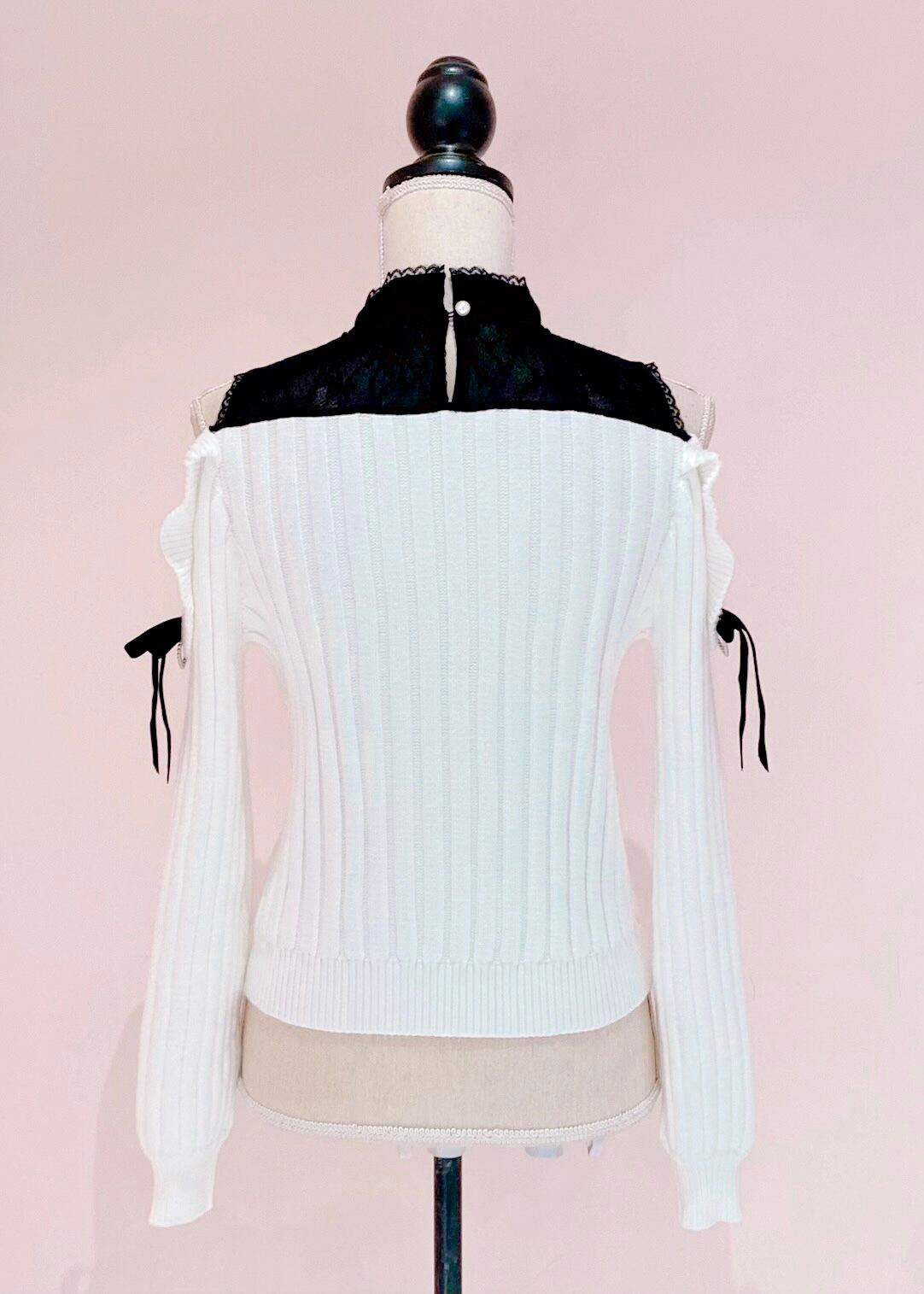 ManonMimie】Romantic Cable Knit Top | Manon Tokyo