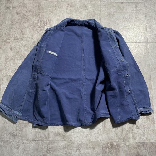 50-60s フランス軍 刺繍タグ Metis フレンチワークジャケット 詳細写真3
