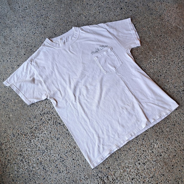 "SALT LIFE" 両面プリント ポケットTシャツ used [305026]