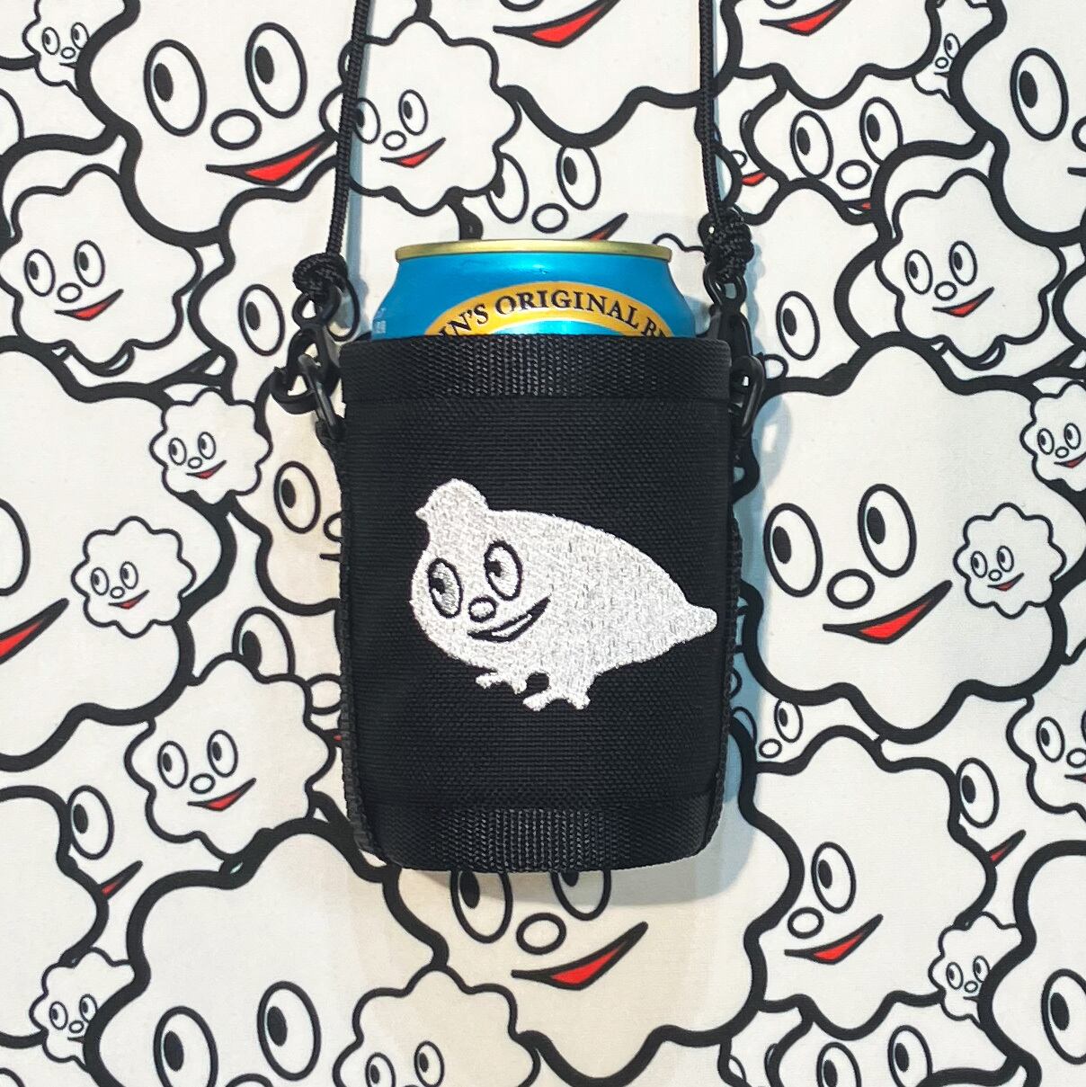刺繍 ライチョウモジャ】アストロフォイル缶ビールホルダー＼(Ꙭ
