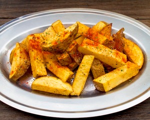 蒸しポテトのフレンチフライ（Salt & Organic Peppers）　 French Fries with Steamed Potatoes