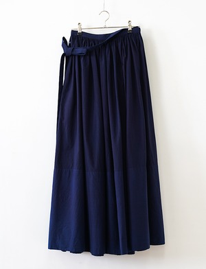 aulico : WRAP SKIRT / NAVY