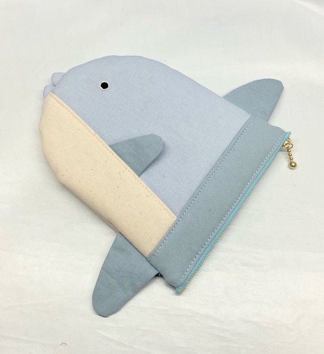 マンボウ　フラットポーチ｜とりさん工房ーかわいいハンドメイドポーチ