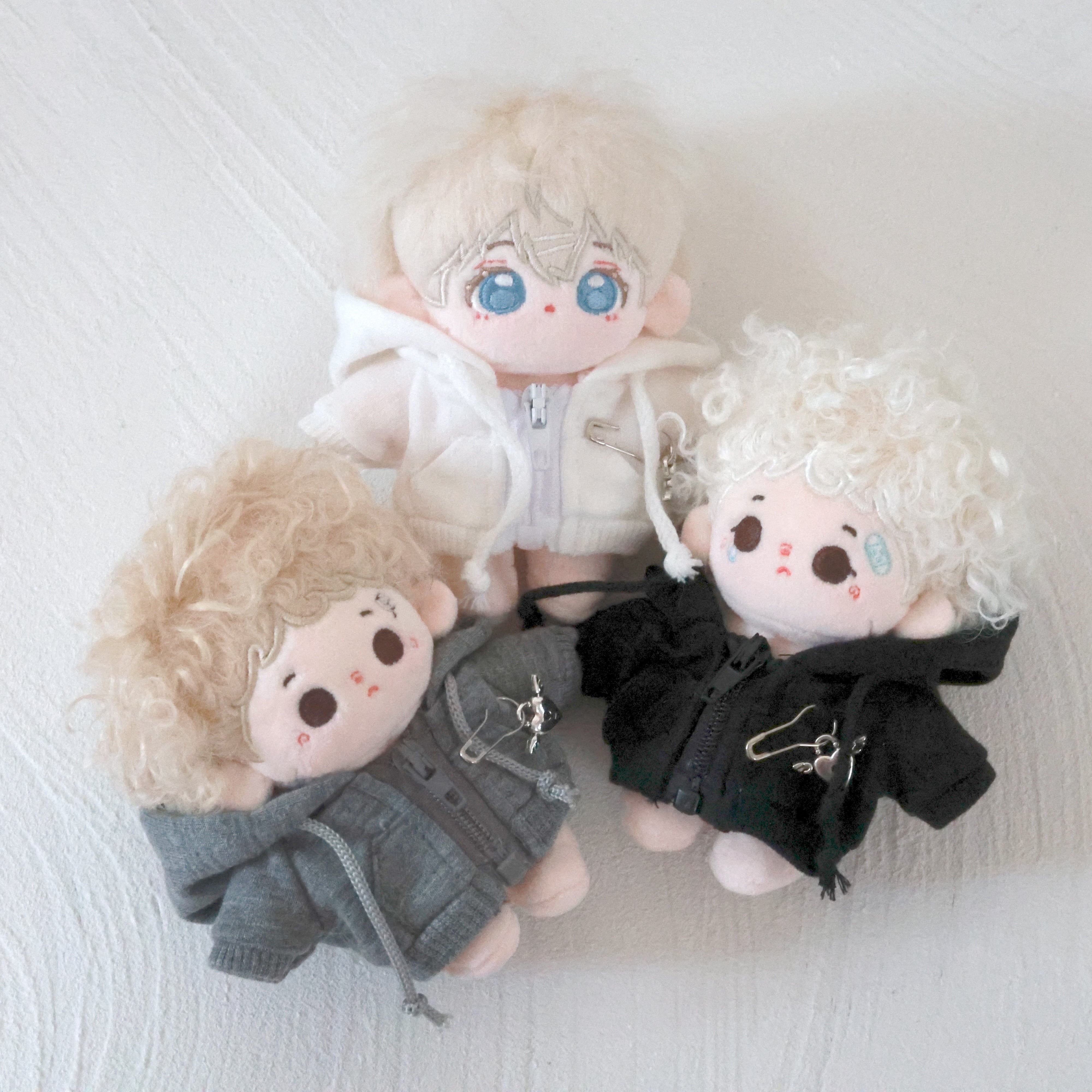 10cm 着せ替え ぬいぐるみ服 ちびぬい ハート パーカー 推し活 推し