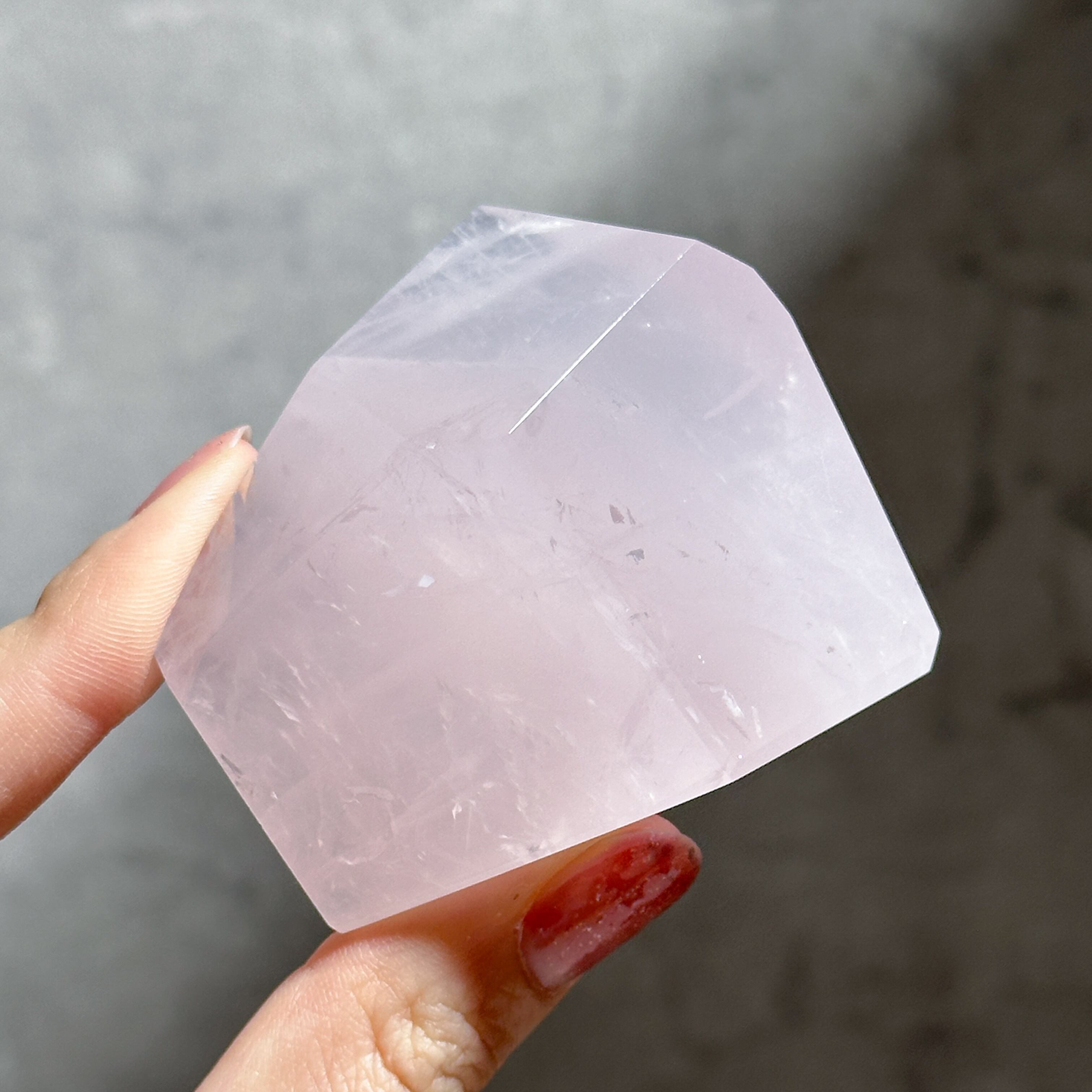 ブラジル産ローズクォーツ フリーフォーム12◇ Rose Quartz ◇天然石・鉱物・パワーストーン