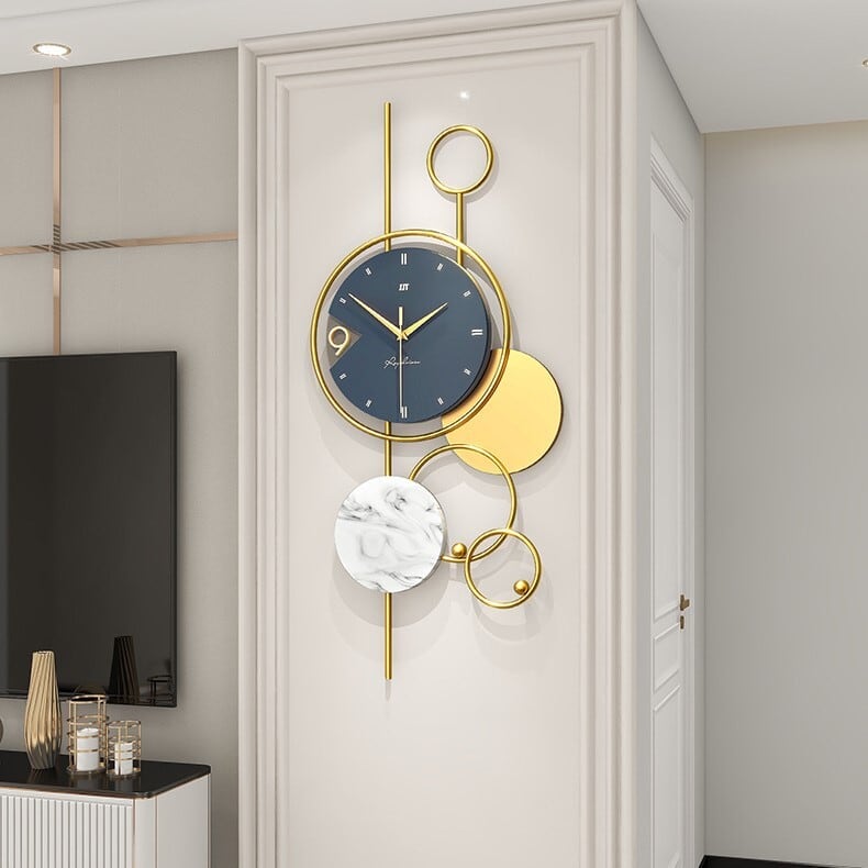 マーブルウォールクロック 大理石 壁掛け時計 マーブルウォール