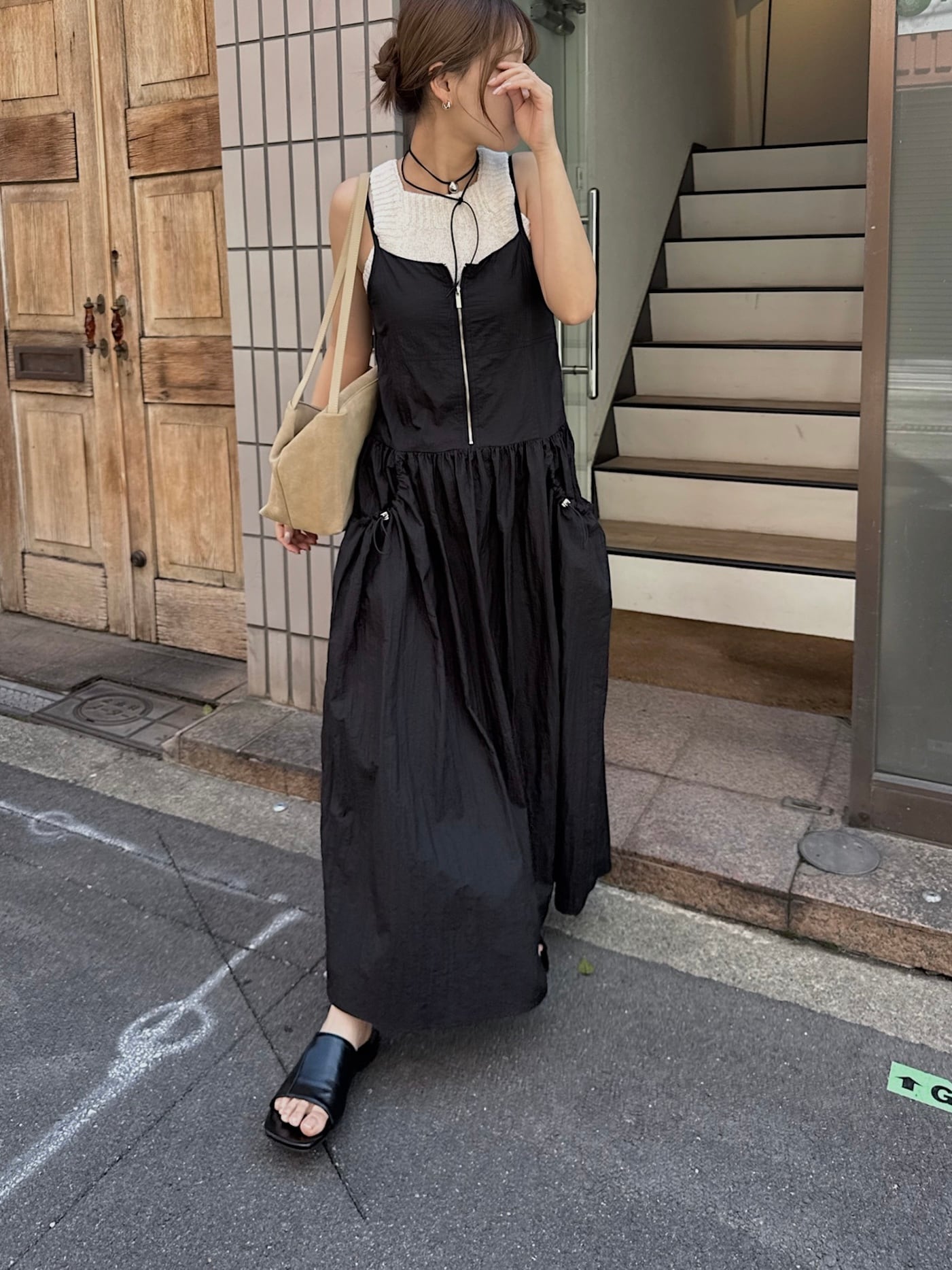 nananamoe ナイロンキャミワンピース 【公式通販】