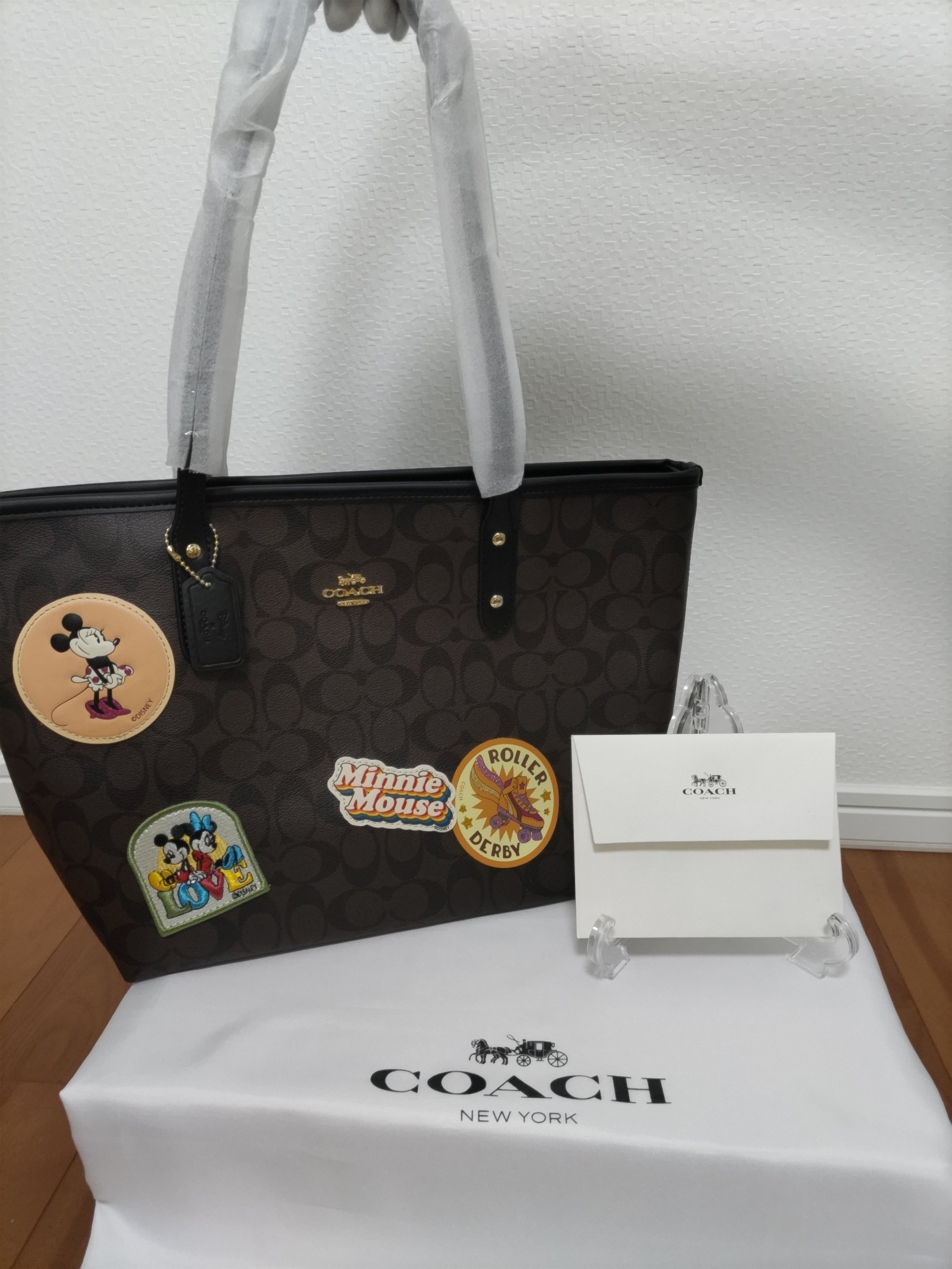 COACH コーチ ディズニー シグネチャー トートバッグ ブラウン ミッキー | ebisuya. powered by BASE