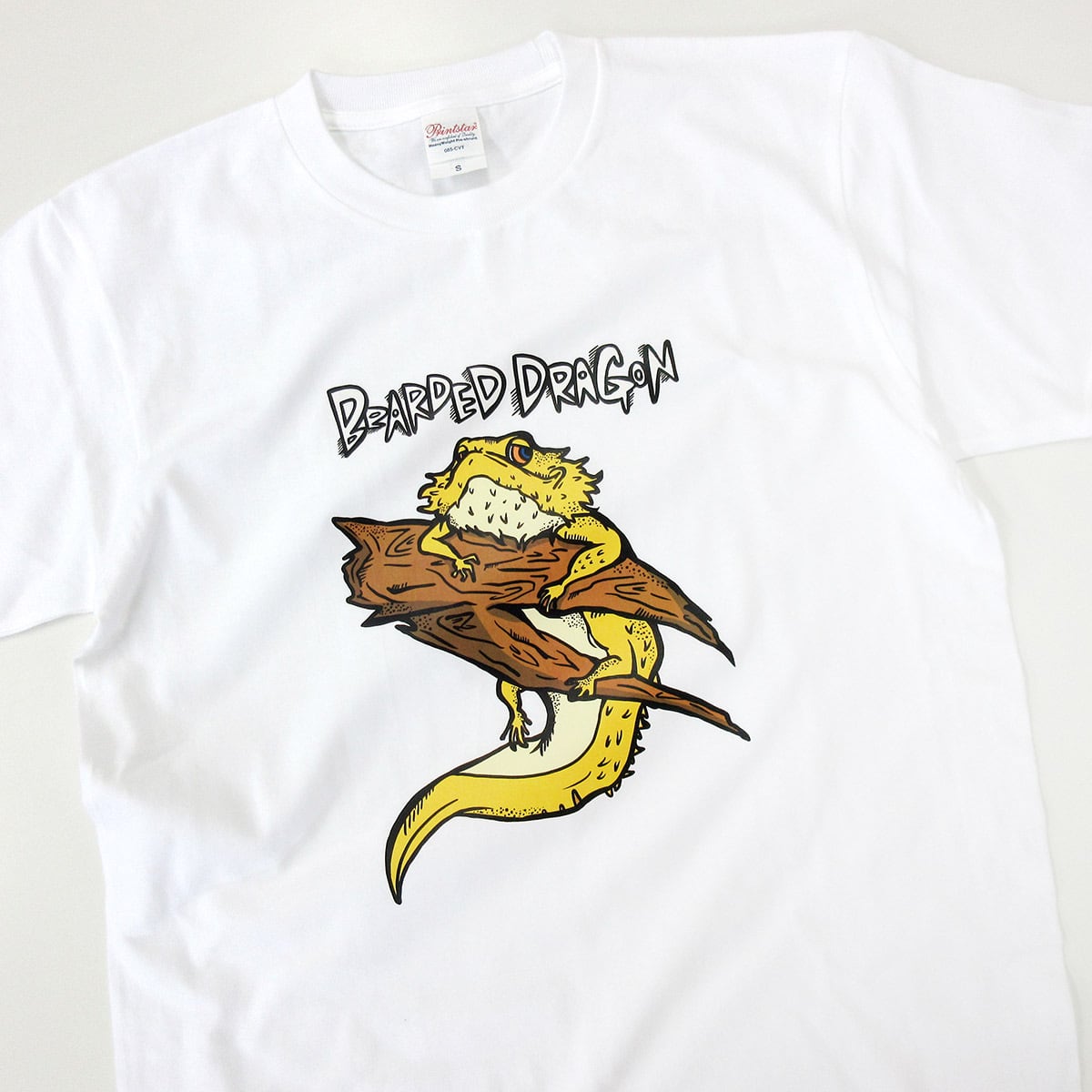 フトアゴヒゲトカゲ イラスト Tシャツ am71 検索）爬虫類 アニマル