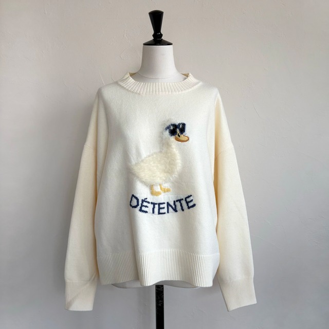 残り僅か！〈SELECT〉ファーダックニットプルオーバー 652-25510