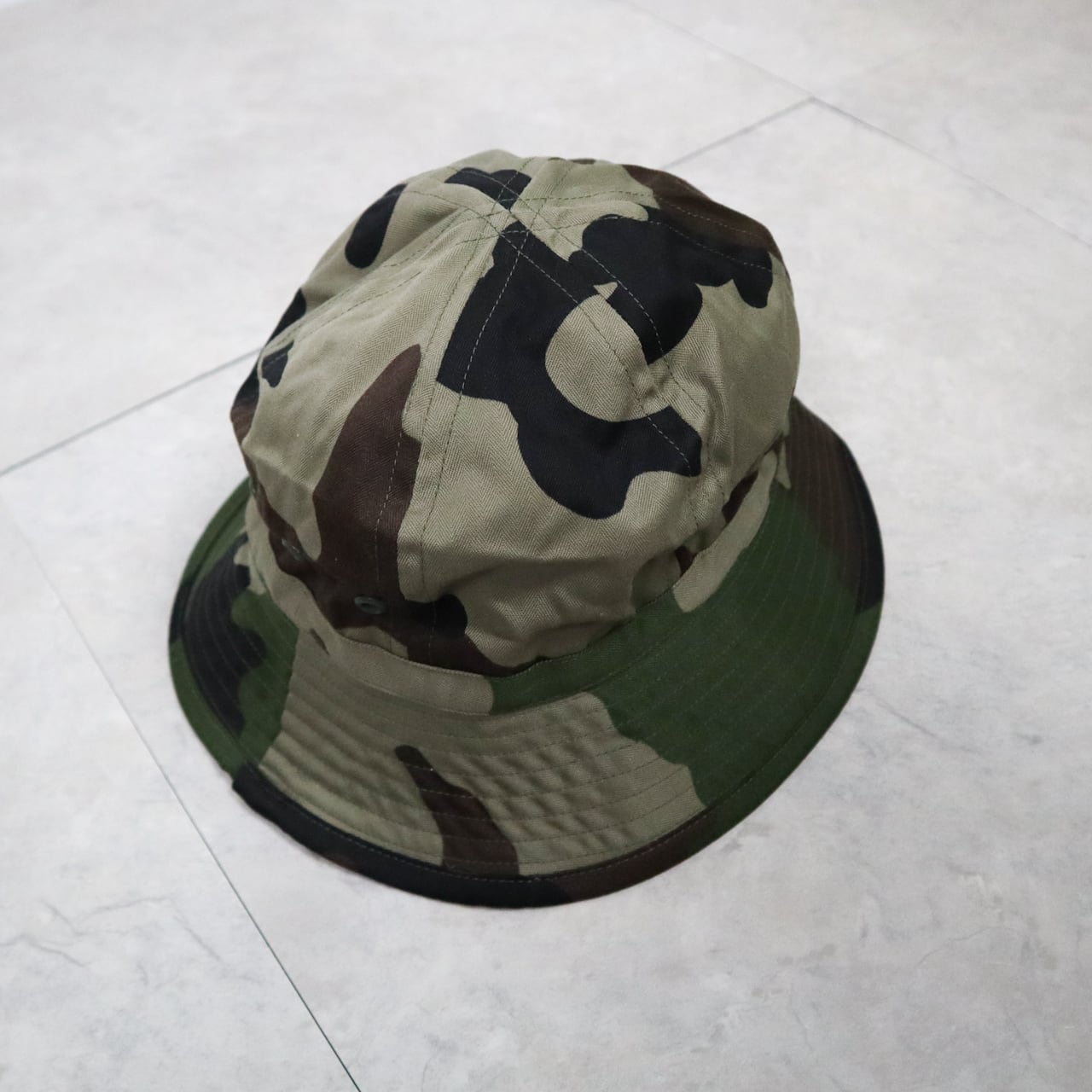 DEADSTOCK】FRENCH ARMY HBT BUSH HAT CCE CAMO フランス軍 ブッシュ