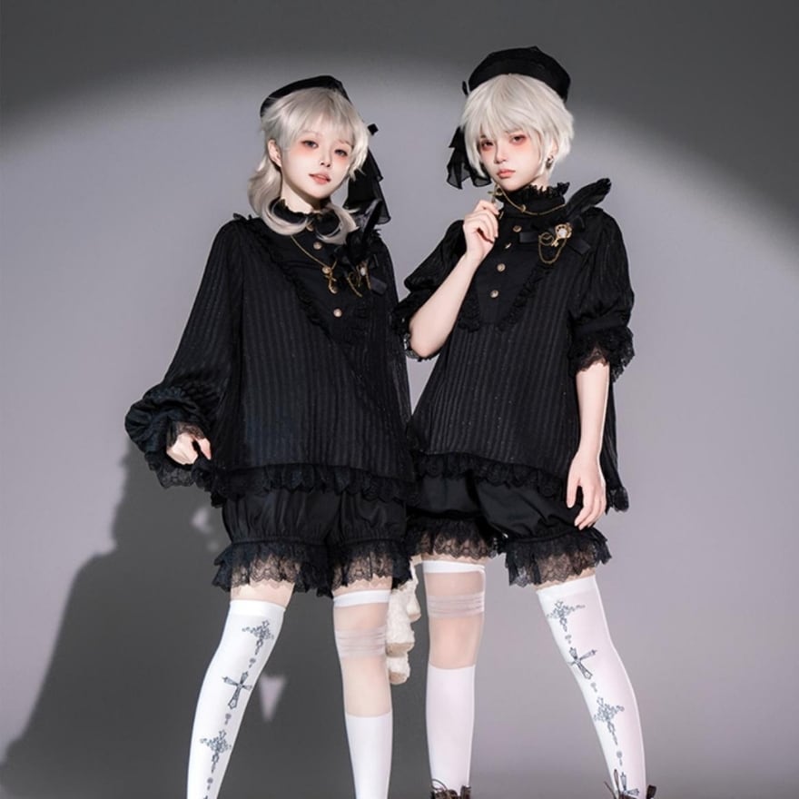 王子系ロリィタ 5点セット かぼちゃパンツ×帽子 少年装向け｜WithU