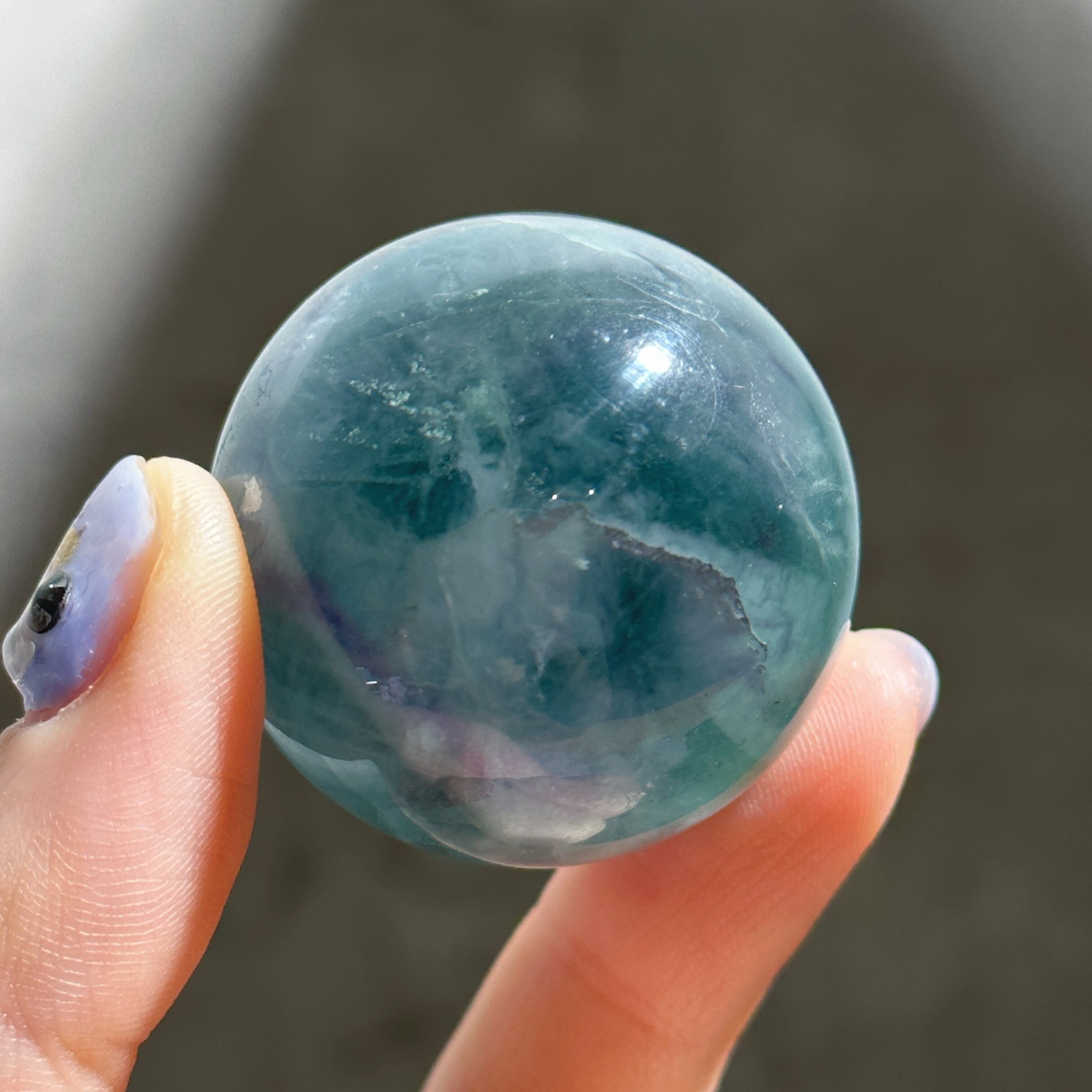 レインボーフローライト スフィア(丸玉)21◇ Rainbow Fluorite Sphere◇ 天然石・パワーストーン