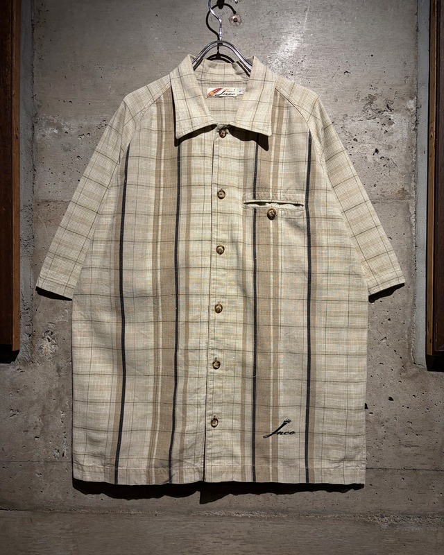 【Caka】“JNCO” Vintage Loose S/S Cotton Check Shirt