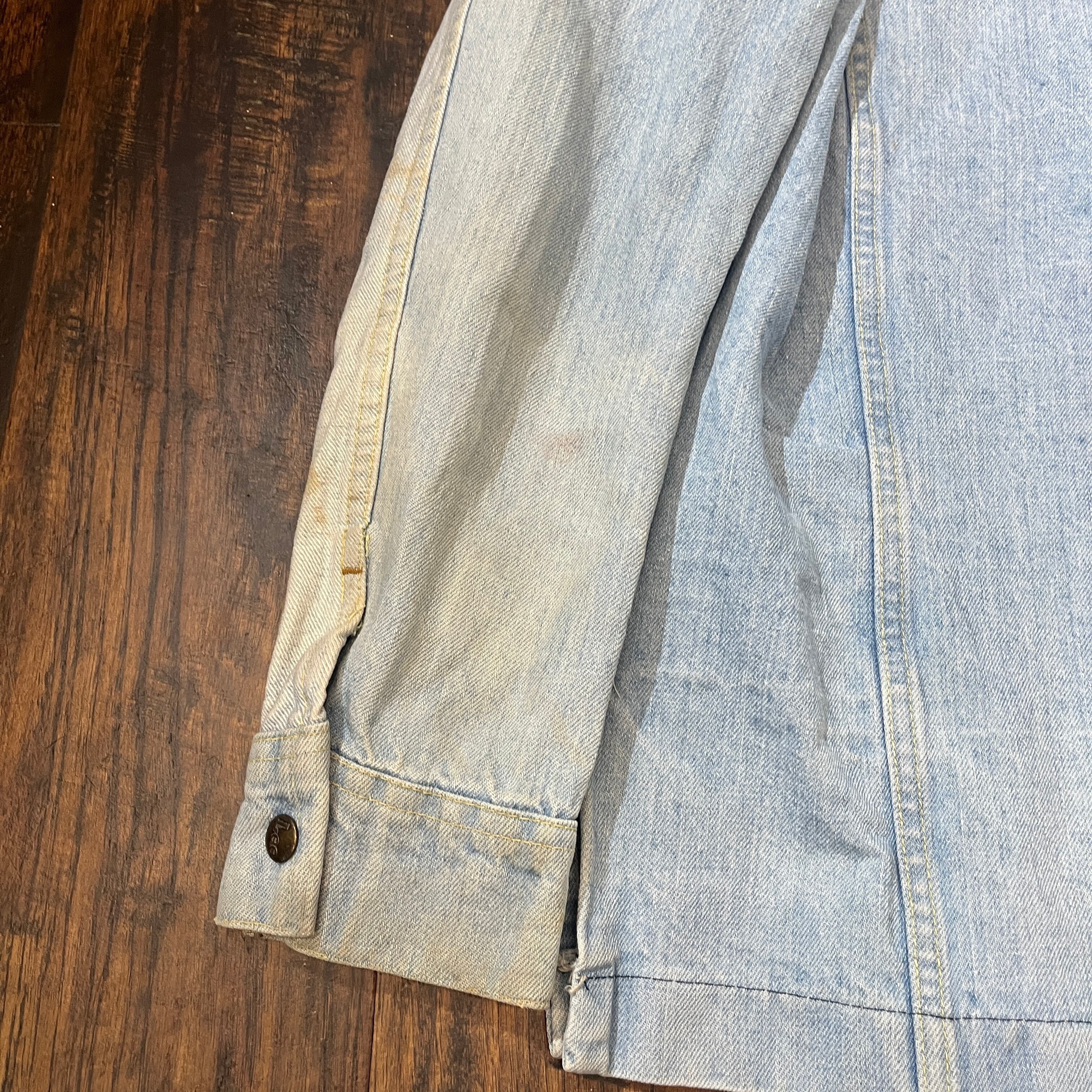 Lee 古着 ヴィンテージ L usa製 ライトブルーデニムジャケット 70s