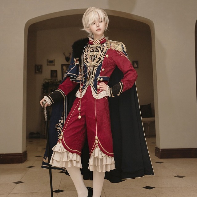 ゴスロリ通販 With U セットアップ 3点セット 皇子系ロリィタ 王子 少年装 男装カフェ イベント衣装 コスプレ ハロウィン